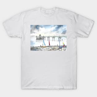 Sailing Boats by Clevedon Pier T-Shirt